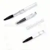 Cepillo de Maquillaje Listo para Usar del Fabricante Tapa de Plástico Transparente Pincel para Labios Mini Portátil a Prueba de Polvo Paquete Único Herramienta de Maquillaje
