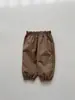 Calça Infantil Nova Estilo Coreano de Verão, Calça Jogger Fina Estampada Multicor, Calça de Ar Condicionado, Calça Casual Anti-Mosquito