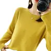Camiseta base de punto de algodón puro para mujer, cuello redondo con borde enrollado, manga larga, corte holgado, top interior versátil para mujer, Primavera 2026