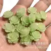 Laca Color Coral Polvo para Tallado Compactado Polvo de Concha Estéreo Flor Prensada Agujero Recto Flor de Rosa con Perlas Accesorios para Joyería DIY