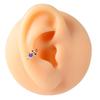 Pendientes de moda con forma de llave y alas de ángel, con cadena, taladro, dientes externos, tornillos y clavos para las orejas.