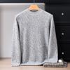 Qualidade de Ponta ~ Malha 100% Caxemira Pura Masculina Gola Alta Meia Negócios Casual Malharia Outono e Inverno Novos