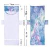 Capa para cadeira de praia de microfibra, toalha reclinável, bolsa para toalha de praia, impressão digital 3D, capa para cadeira de praia com tie-dye colorido