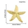 Aço Inoxidável 304 Estilo Praia Oceano Pingente Estrela-do-Mar Acessórios Colar de Verão da Moda Banhado a Ouro 18K Joia de Colar