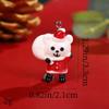 Pingente de resina de Natal Pingente de boneco de neve de resina de Natal DIY acessórios de joias Amazon fornecimento transfronteiriço