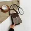 2024 Novo Estilo Bolsa Quadrada Pequena Personalizada Moda Estilo Coreano Linda Bolsa Transversal Pequena Bolsa Feminina Estilo Ocidental Bolsa Transversal para Celular