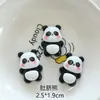 Acessórios de Joia DIY de Resina Panda Vermelho Desenho Animado Capa de Celular Pingente para Sapato com Furo Adesivo Grampo de Cabelo Acessórios de Cabelo Material