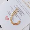 Accesorios de joyería DIY al por mayor, nuevos pendientes con personalidad exagerada, accesorios, pendientes huecos de diamantes, pendientes colgantes