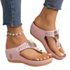 Sapatos Femininos de Verão Europeus e Americanos Novos Modelos 2025 Sandálias Plataforma de Comércio Exterior Chinelos Femininos em Estoque Praia Transfronteiriço