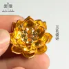 Base de aleación para varilla de incienso de rosca de tres agujeros, flor de loto pequeña de tres capas, incienso de rosca creativo [¡Exclusivo transfronterizo!]