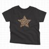Comercio Exterior Amazon Verano Estrella de Cinco Puntas Patrón Leopardo Casual Estético Moda Calle Y2K Camiseta Top de Mujer