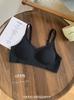 5839# soporte suave jalea ropa interior sin costuras desnuda sujetador de copa fija para mujer de busto pequeño con soporte superior recogido anti flacidez
