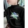 Camiseta Térmica Cepillada para Niños, Cuello Semi-alto, Camiseta Infantil, Nuevo Estilo Otoño/Invierno 2026, Top Versátil para Niños Mayores