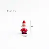 Adorno de cristal de Papá Noel, accesorio de decoración de escena navideña de cristal, adorno de escritorio, regalo, pieza decorativa