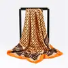 Bufanda de Seda Transfronteriza Europea y Americana de Amazon, Bufanda Cuadrada de 90, Moda de Alta Gama, Pañuelo Versátil para la Cabeza para Mujeres, Venta al por Mayor