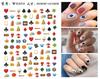 Adesivos para Nail Art Poker Novos E-commerce Transfronteiriço Joias Vermelho da Internet Adesivos para Nail Art Poker WG648-655