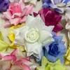 Cabezas de Flores de Rosa Artificial de Alta Gama con Bordes Rizados para Decoración de Paredes de Flores de Boda, Boutonnières de Flores Artificiales, Decoraciones Florales para Arcos, Venta Directa del Fabricante