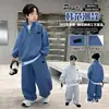 Ropa para niños para niños, conjunto de sudadera casual de medio cuello, talla grande, conjunto deportivo de dos piezas holgado para primavera y otoño 2026, moderno transfronterizo