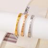 Pulsera coreana de números romanos transfronteriza con diamante en stock al por mayor de acero inoxidable no se decolora fácilmente joyería de moda simple