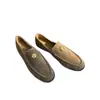 88-5 Mocasines Retro de Gamuza Exquisitos Decorados con Hebilla, Zapatos Cómodos y Versátiles