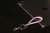 Llavero de langosta de cuero tejido círculo llavero de coche accesorios accesorios de llavero dorados creativos con cordón al por mayor