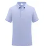 220g Nueva Camisa Polo de Algodón Puro Manga Corta con Cuello de Solapa Estilo Verano Ropa de Trabajo Transfronteriza para Hombres y Mujeres con Logo Impreso Camisas Publicitarias