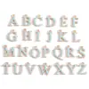 Novo Pingente de Alfabeto de Esmalte de Liga 26 Letras Pulseira DIY Chaveiro Decoração de Bolsa Acessórios W806