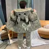 Pijama de Franela de Invierno para Niños, Conjunto Grueso de Coral Fleece Acolchado de Algodón para Hogar para Niñas y Bebés