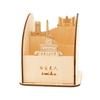 Portalápices de Madera con Logo Personalizado, Portalápices de Madera Práctico para Universidades, Regalo Escolar DIY, Souvenir de Aniversario Escolar y Regreso a Clases de Madera