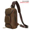 Bolso Cruzado de Hombro para Ciclismo al Aire Libre de Cuero Genuino Nuevo de Moda, Bolso de Pecho Multifuncional Deportivo de Cuero Crazy Horse, Regalo para Hombres