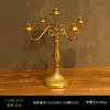Portavelas nostálgico de hierro estilo europeo, decoración creativa para mesa de restaurante, estilo retro romántico, accesorios para cena a la luz de las velas del hogar