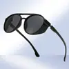 Nuevas Gafas de Sol Polarizadas Estilo Punk Transfronterizas Doble Puente Redondas Retro para Ciclismo Las Más Vendidas en Amazon Gafas Deportivas