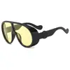 Gafas de sol nuevas para hombre de marco grande europeas y americanas, tendencia personalizada de nicho estilo punk, gafas de sol personalizadas para mujer, tendencia transfronteriza, venta al por mayor