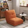 Sofá preguiçoso, adequado para relaxar e dormir, ideal para apartamentos pequenos, um sofá popular de um lugar para uso doméstico, perfeito para varandas, oferecendo um estilo casual e retrô com um encosto quadrado