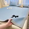 Alfombrilla Refrigerante Hielo Frijol Clase A Juego de Tres Piezas para Uso Doméstico en Verano, Alfombrilla Refrigerante Suave Plegable para Verano, Alfombrilla Individual, Lavable