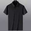 Polo de manga corta con solapa para hombre, camiseta de verano de moda, versión coreana, tendencia entallada, nueva camiseta combinable 2025