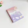 Novo Caderno Espiral A5 com Lantejoulas, Material PP, Transfronteiriço, Em Estoque, com Pautas Horizontais, Alto Valor Estético, Caderno Único para Anotações e Esboços