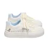 Zapatillas Casuales Huili WXY-R309Z para Mujer 2026 Nuevas de Dibujos Animados Colorido Bloque de Color Transpirables Versátiles Zapatos Blancos para Mujer (Magia