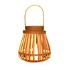 Linternas de Bambú Antiguas Portátiles Transfronterizas, Linternas de Atmósfera de Ratán, Decoraciones para Patios Festivos, Accesorios para Fotografía, Linternas de Viento, Candelabros