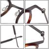 Montura de gafas estilo Linde 9704 para mujer, estilo retro, sencilla, de montura completa, se puede equipar con gafas antiluz azul para hombres.