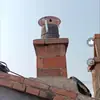 Cubierta a prueba de lluvia ventilación de techo tapa de chimenea tubo de escape de chimenea tapa cortavientos campana cónica cubierta cortavientos exterior