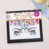 Pegatinas Faciales de Diamante Europeas y Americanas Pegatinas para Cejas y Ojos de Festival de Música Rendimiento Máscaras Diamantes Acrílicos Láser de Cristal Pegatinas