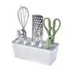 Conjunto de Utensílios de Cozinha Faca para Frutas Tesoura Descascador de Frutas e Legumes Abridor de Garrafas Multifuncional Conjunto de 7 Peças Base Combinada Lote