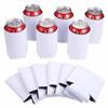 Capa Dobrável para Copo de Cerveja 12oz Material de Mergulho Branco Impressa por Sublimação DIY Capa Universal Portátil para Copo de Coca-Cola