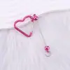 Nuevo Mosquetón de Corazón DIY, Llavero Divertido con Cuentas de Colores, Colgante Creativo para Bolso de Mujer, Listo para la Venta