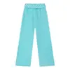 Pantalones casuales de pierna recta de moda estilo ins, con diseño de lunares, pedrería, cordón, estilo coreano de otoño, para chicas populares, venta al por mayor