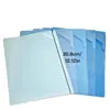 Carpeta de una hoja con degradado tamaño A4 para papelería de regreso a clases, almacenamiento de exámenes, hojas transparentes para insertar, carpeta impermeable de una hoja en forma de L para estudiantes de primaria