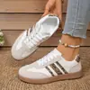 Zapatillas de Entrenamiento Alemanas Talla Grande Modelo Nuevo 2026 Zapatillas Planas Retro Europeas y Americanas con Bloques de Color para Mujer Calzado Transpirable de Verano para Comercio Exterior