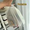 Bolsa de Almacenamiento con Tirador para Cuentas Pequeñas para Accesorios Pequeños y Ropa Interior, Bolsa de Almacenamiento Impermeable Transparente Translúcido Engrosado con Cremallera y Tirador