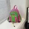 Mochila Infantil 2026 Verão Novo Estilo Cor Contrastante Casual Leve Mochila de Viagem Personalizada Bolsa Esportiva para Exterior